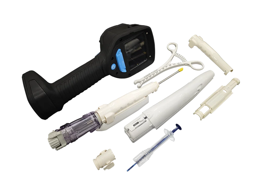 Medical equipment produced by mold injection molding